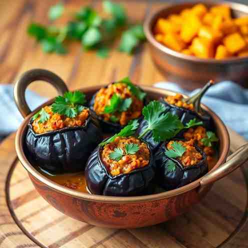 Bagara Baingan Recipe - Stuffed Eggplant Curry