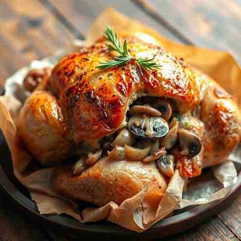 Beggar's Chicken Recipe - Baked Chicken with Stuffing