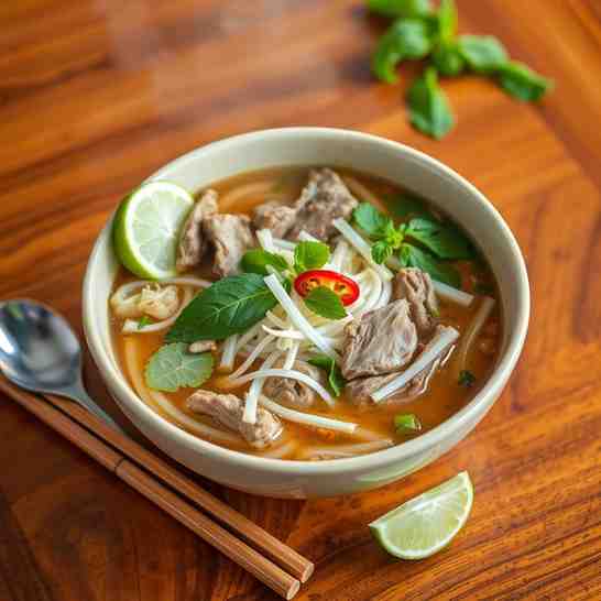 Cambodian Kuy Teav - Beef Pho Soup Alternative
