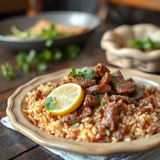 Lebanese Hashweh - Best Beef & Rice Recipe