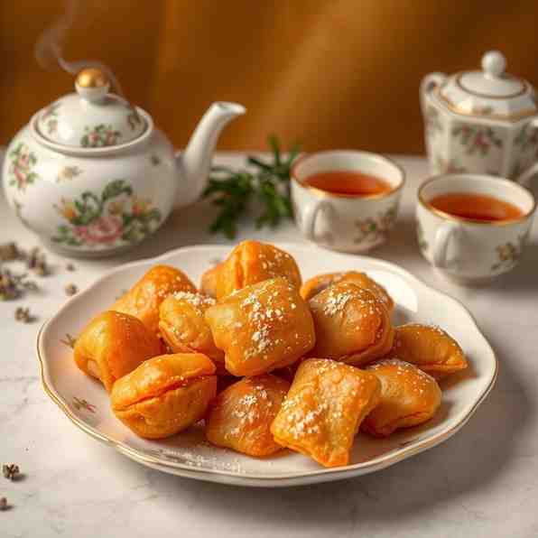 Boorsok - Crispy Fried Dough Bites for Tea