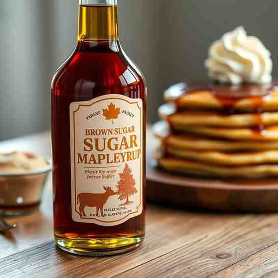 Brown Sugar Maple Syrup - Easy Pancake & Dessert Topping
