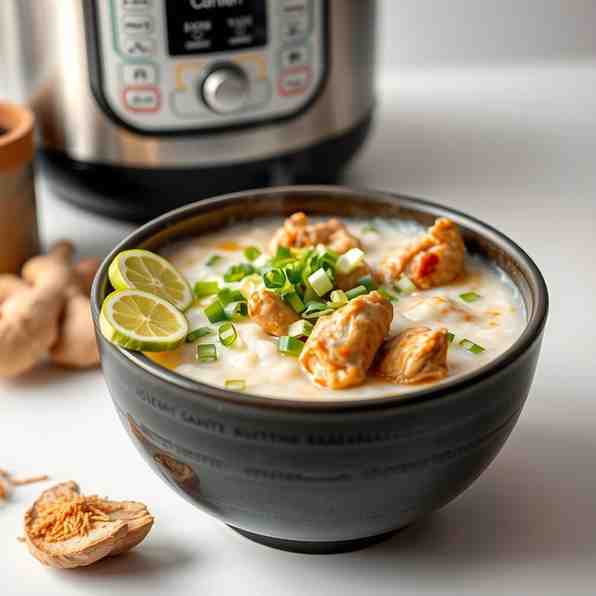 Bubur Ayam - Cook Chicken Rice Porridge in Your Rice Cooker