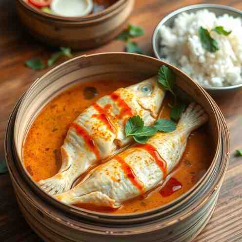 Cambodian Fish Amok - Steamed Curry