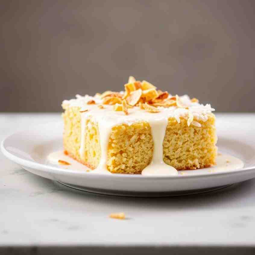 Bake Cayman Islands Cassava Cake with Coconut Milk