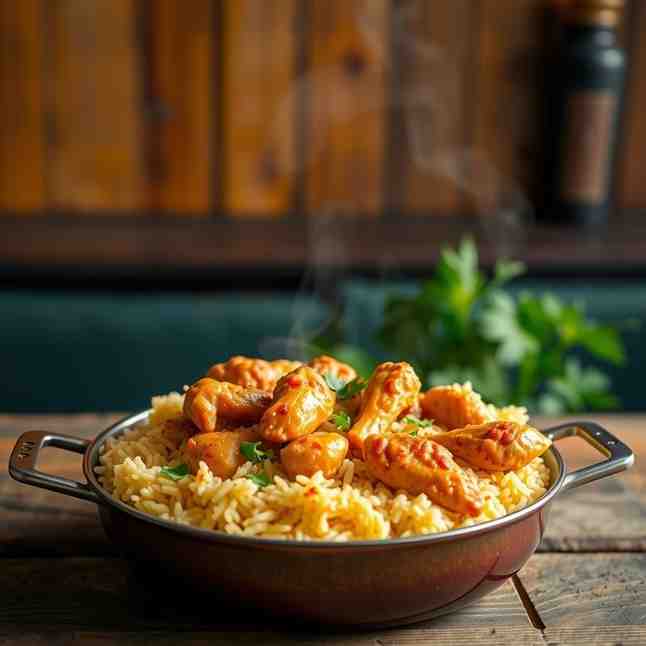 One-Pot Somali Chicken & Rice - Recipe for 1