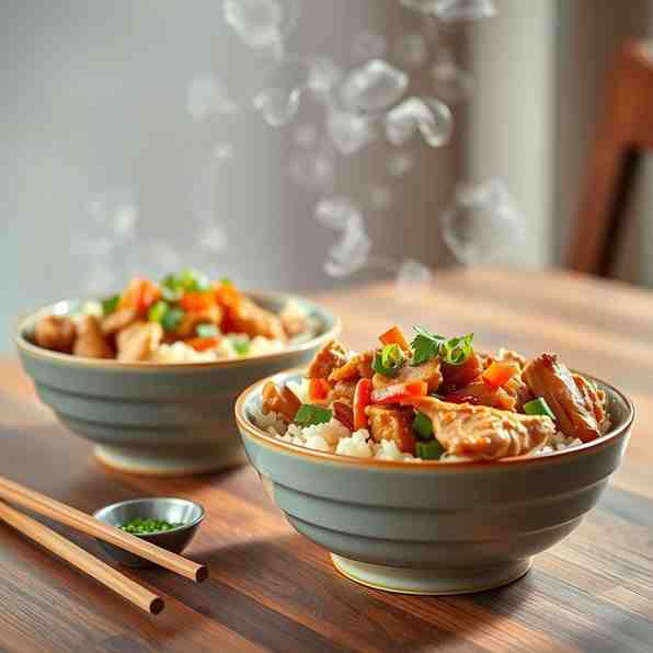 Cozy Chinese Chicken Rice Bowls