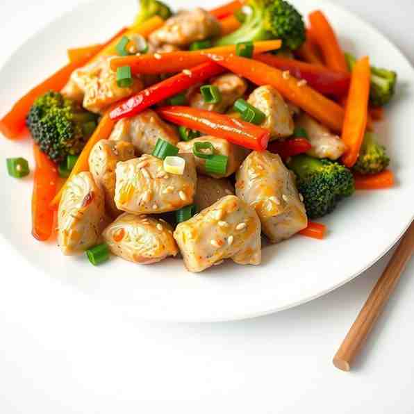 Healthy Chicken Vegetable Low-Calorie - Stir Fry