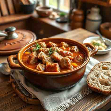 Classic Papet Vaudois - Easy Pork and Sausage Stew Recipe