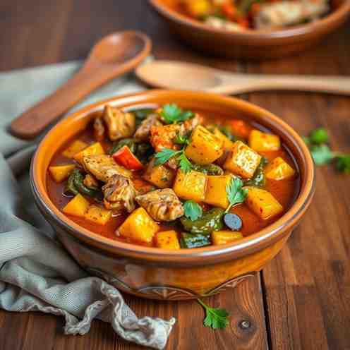 Congolese Saka-Saka - Cassava Leaf Stew