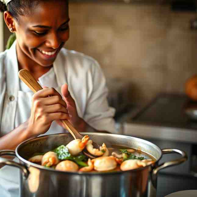 Cook with Crab Meat - Hearty Crab & Callaloo Soup Recipe