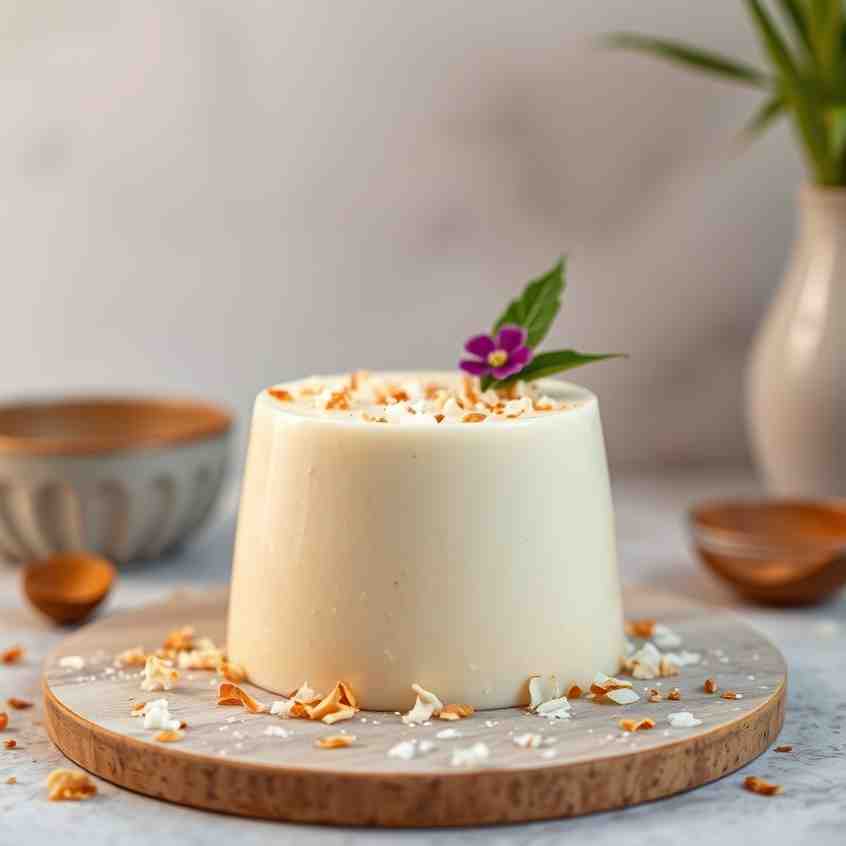 Creamy Coconut Blancmange - Easy Sweetened Condensed Milk Dessert