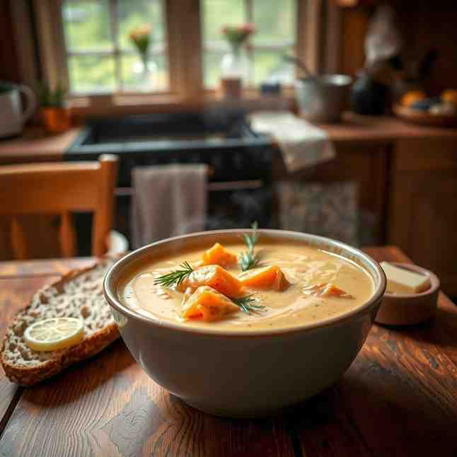 Creamy Finnish Salmon Soup Recipe - Make Lohikeitto Tonight