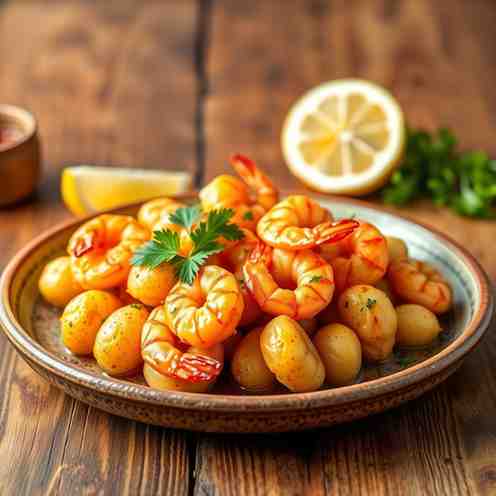 Crispy Shrimp & Little Potatoes - Easy One-Pan Dinner