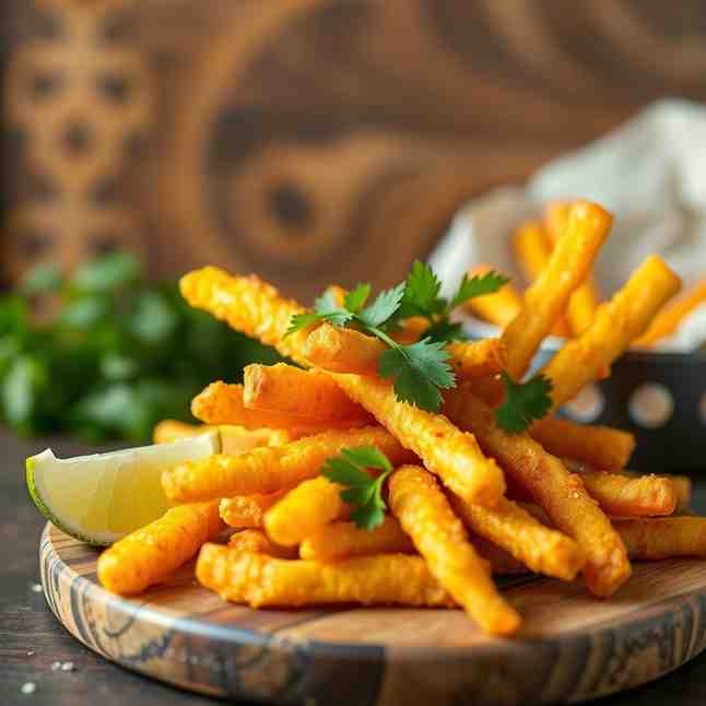 Crispy Yuca Fries - Salvadoran Snack