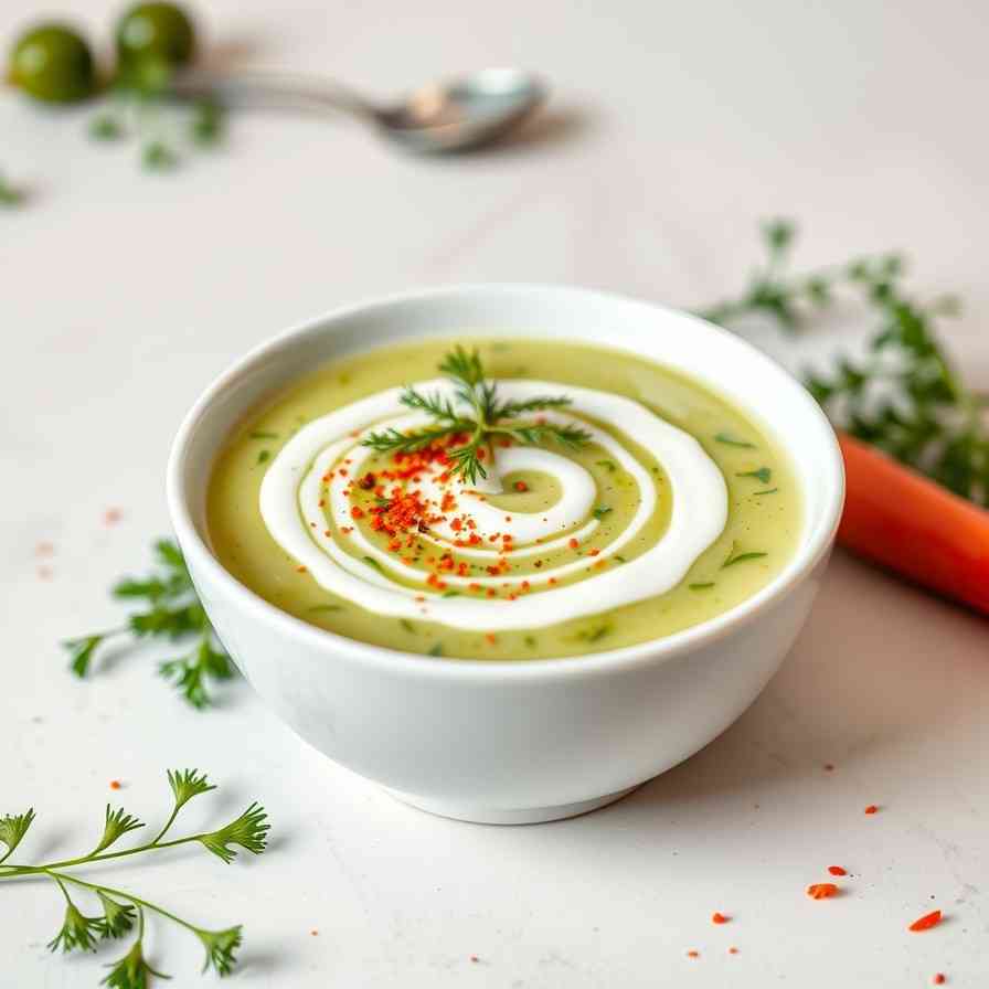 No-Cook Healthy Cucumber Yogurt Soup