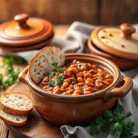 Macedonian Bean Stew Recipe - Gravče na Tavče