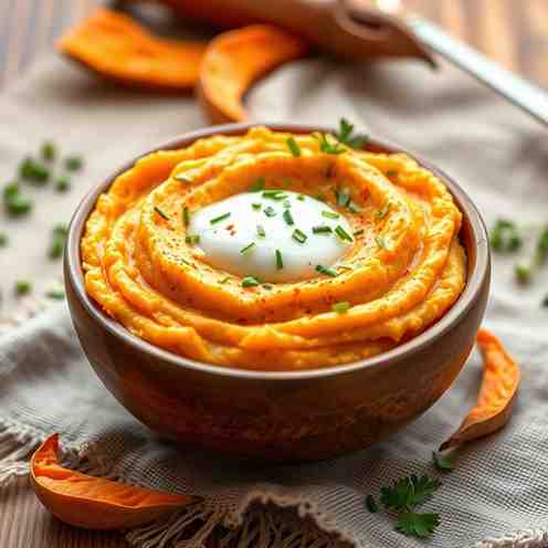 Easy Mashed Sweet Potatoes Recipe - Creamy, Savory & Vegan Option