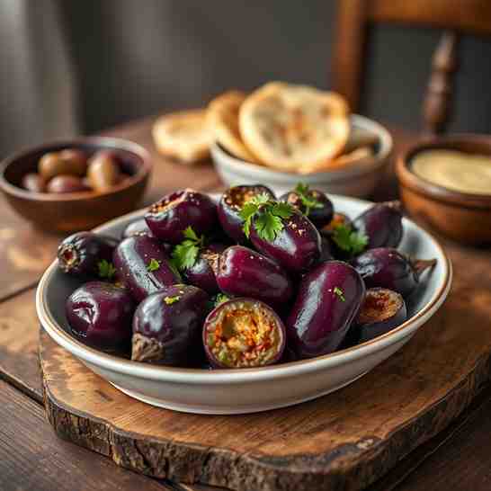 Makdous - Pickled Eggplant Recipe at Home