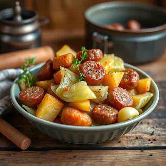 Hearty Rumbledethumps - Easy Cabbage, Potatoes & Sausage Recipe