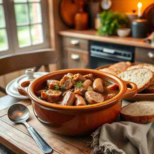 Classic Papet Vaudois - Easy Pork and Sausage Stew Recipe