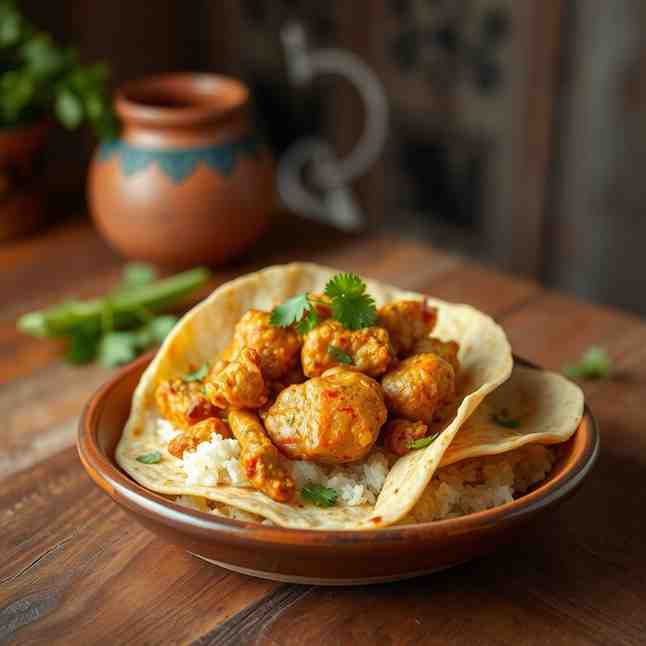 Sri Lankan Kottu Roti - Easy Chicken Recipe Using Coconut Milk