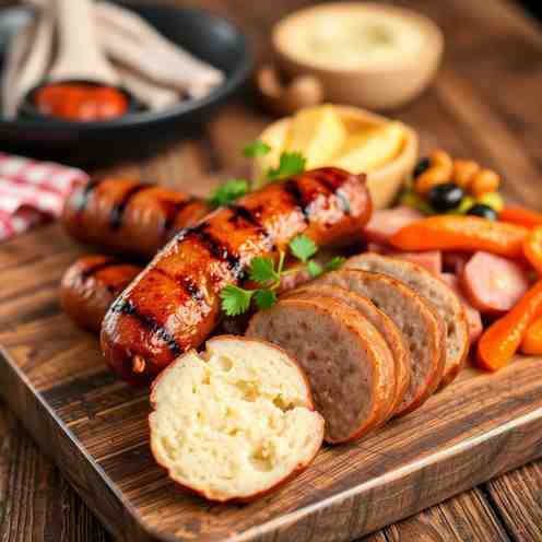 Irish White Pudding & Scottish Sausage - Easy Recipe