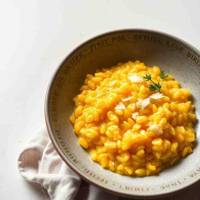 Saffron Risotto - Cook with White Wine for Creamy Perfection