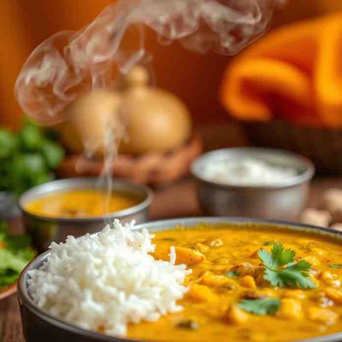 Dal Bhat - Classic Nepali Rice & Curry Recipe