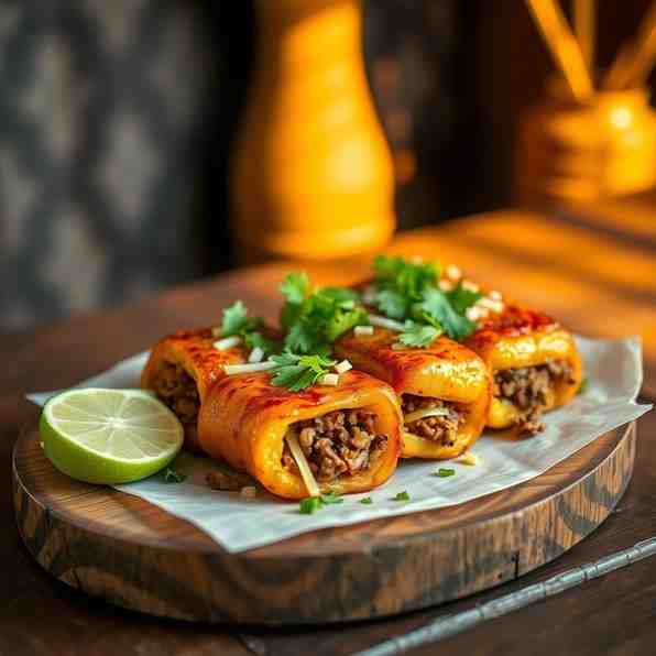 Dominican Tostones Rellenos