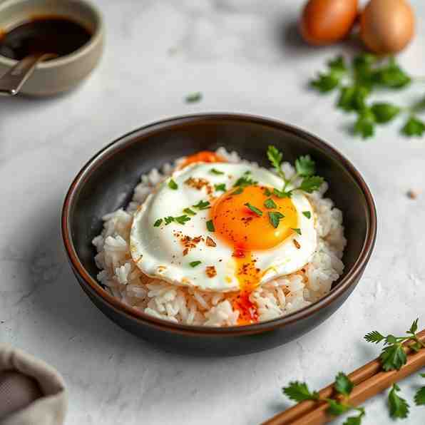 Easy Fried Eggs & Rice Recipe Meal
