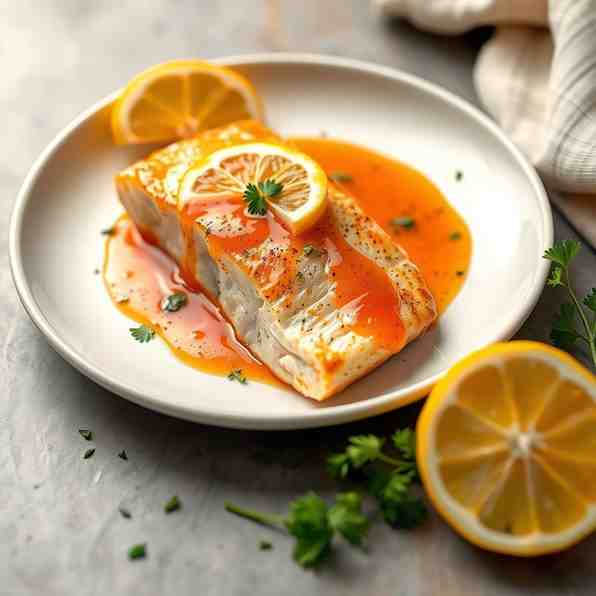 Easy Maple Salmon with Lemon - Baked Arctic Char Recipe