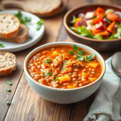 Easy Organic Red Lentil Soup - Healthy & Hearty Meal Prep