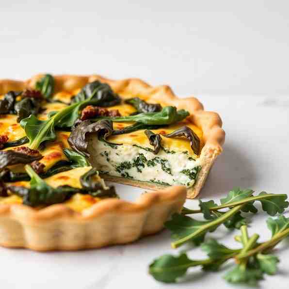 Easy Ricotta Cheese Pie - Swiss Chard Recipe