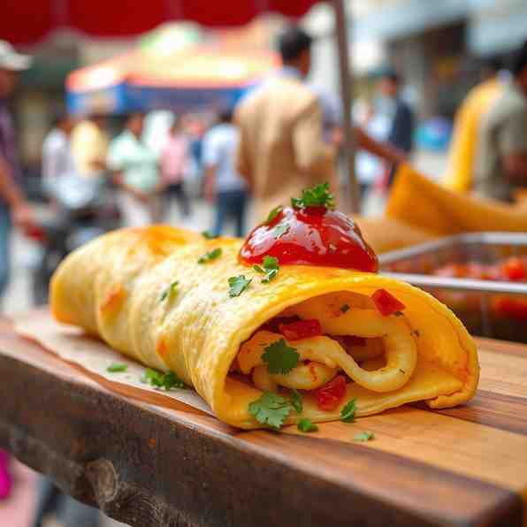 Egg Frankie Roll - Easy Mumbai Street Food
