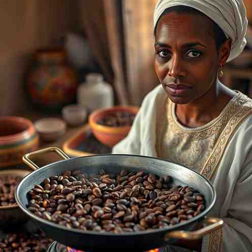 Eritrean Buna - Roasting Coffee Beans at Home