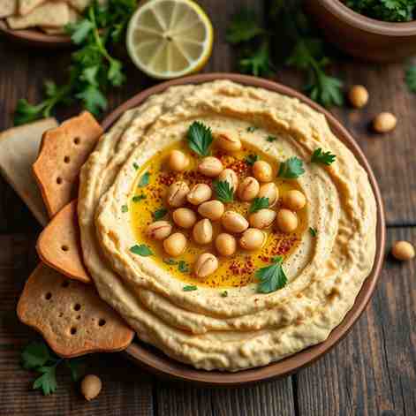 Fattet Hummus - High-Protein Vegetarian Chickpea Dish