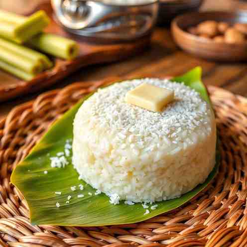 Filipino Bibingka - Coconut Rice Cake