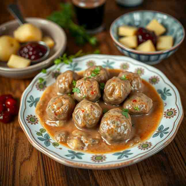 Finnish Meatballs & Ruskea Kastike