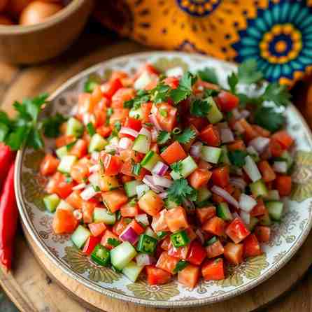 Fresh Kenyan Kachumbari - Easy African Salad Recipe