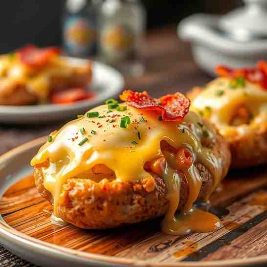Baked Potatoes with Cheese - Get Crispy Jacket Spuds