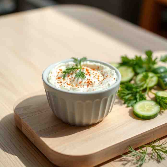 Greek Cucumber Dip Tzatziki - Easy Recipe