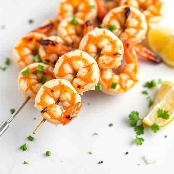 Grilled Garlic Shrimp Skewers - Healthy & Easy Recipe