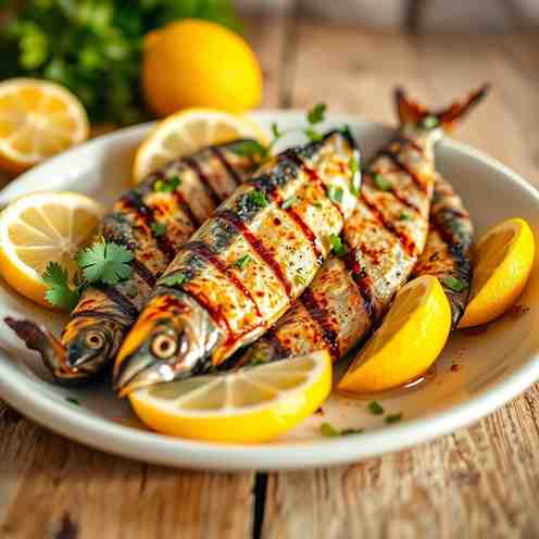 Grilled Sardines with Lemon Recipe