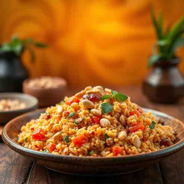 Malian Creamy Peanut Rice - Easy West African Cuisine | CulinaryCreationss