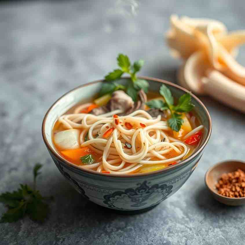 Healthy Hand-Torn Noodle Soup & African Food Recipes