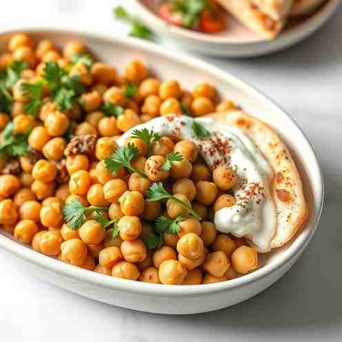 Healthy Chickpea Fatteh - Easy Mediterranean Diet Recipe