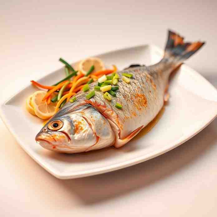 Healthy Ginger Steamed Fish - High Protein Dinner