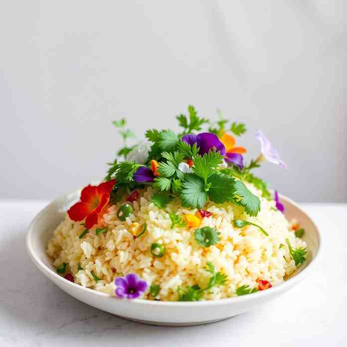 Healthy Nasi Ulam - Fresh Herb Rice Today