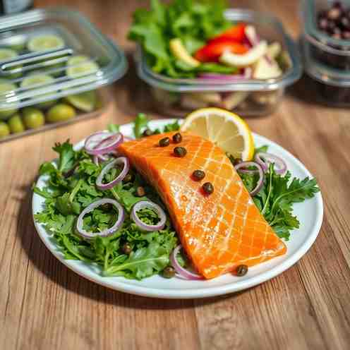 Healthy Smoked Salmon Salad for Meal Prep | Quick Lunch
